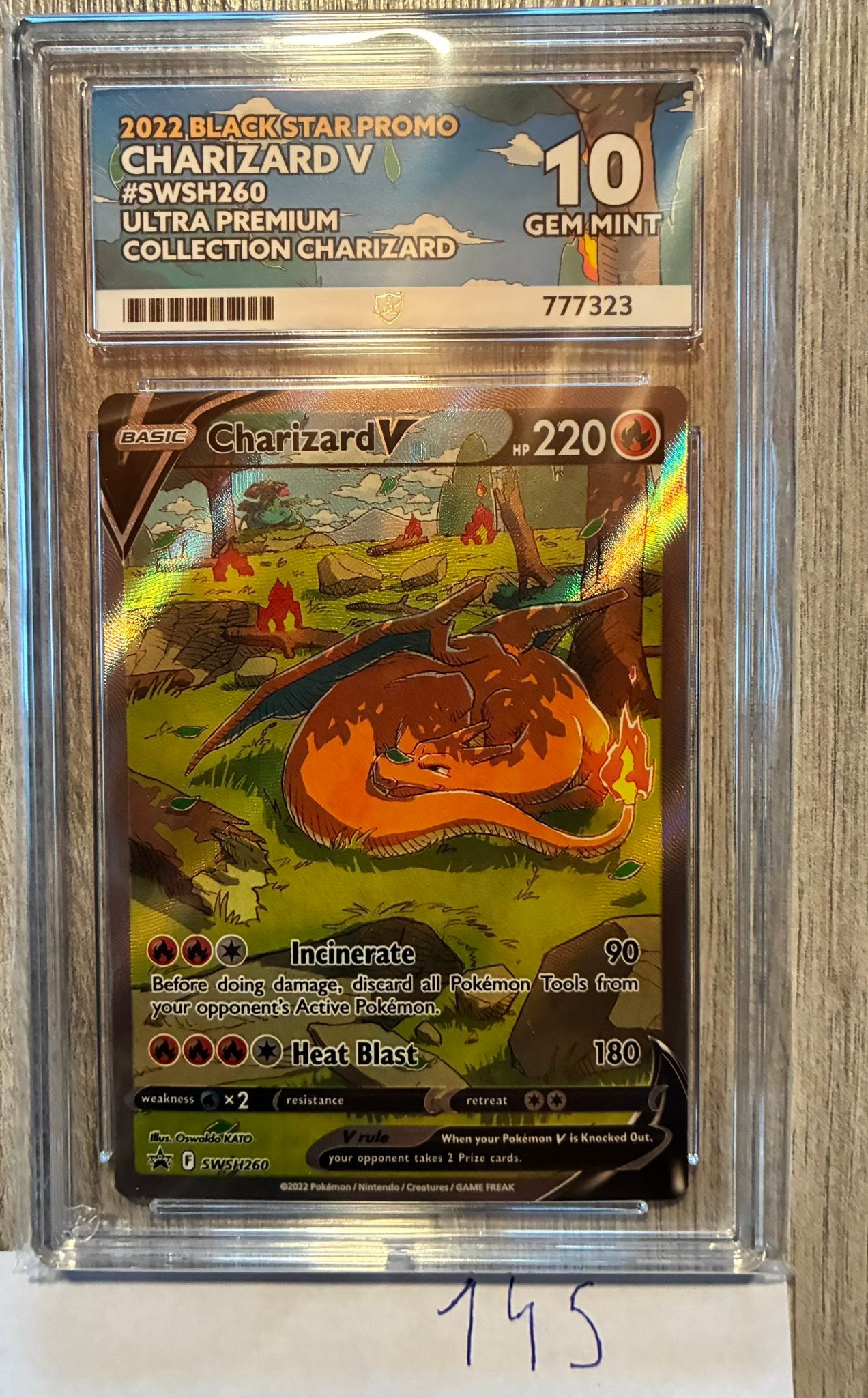 POKEMON CARD CHARIZARD VMax SWSH261 Ultra Premium Box Black Star Promo NM EUR 8,42 - FR