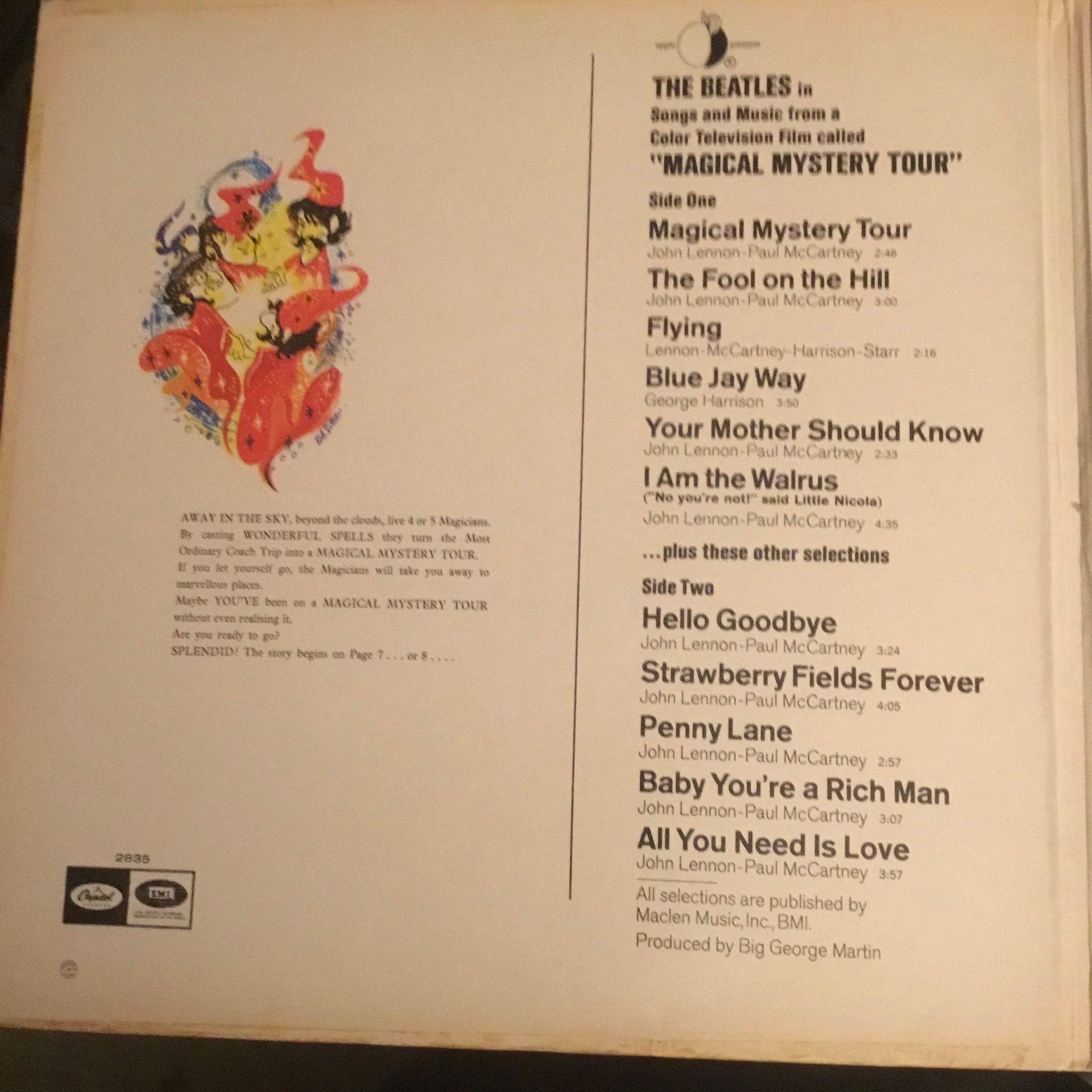 Magical Mystery Tour mono pressing from 1967