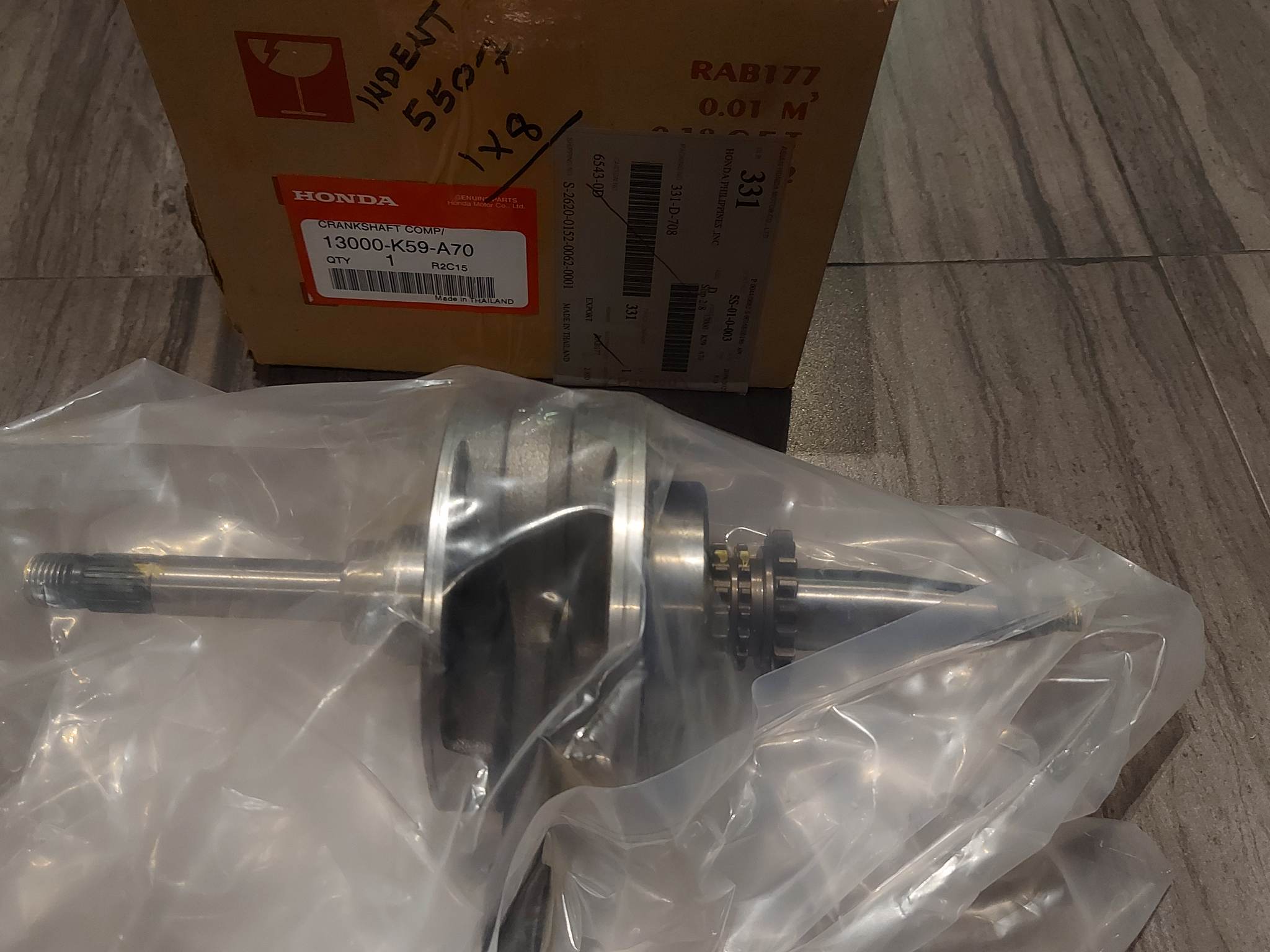 Crankshaft Assy HONDA - 13000-K44-J00 BEAT F.i Crankshaft Assy
