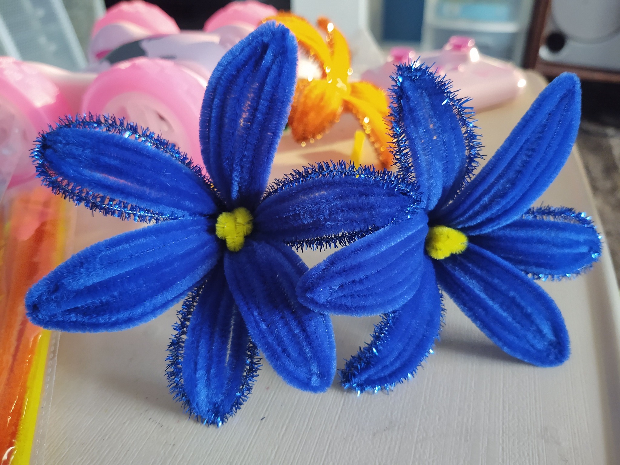 Blue Lily💙💙🩵 #handmade #lily #flowers