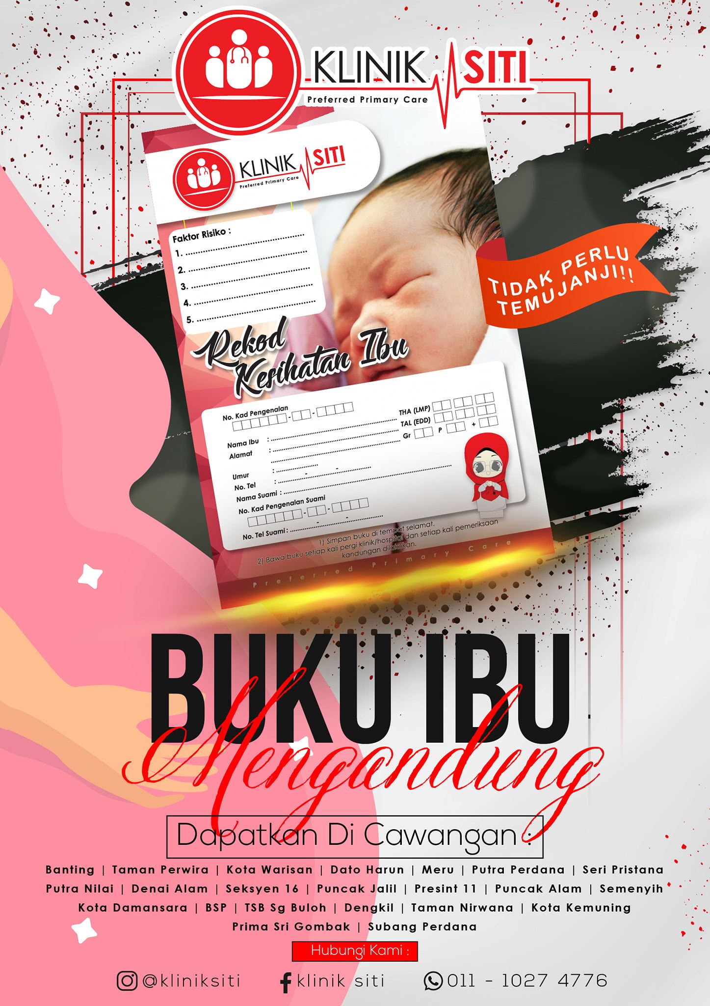 Klinik Siti Puncak Alam Tiada Masa Untuk Buka Buku Di Kk Hospital Jangan Risau Klinik Siti Kan Ada Perhatian Kepada Ibu Ibu Yang Berkerjaya Yang Tiada Masa Untuk Buka Buku