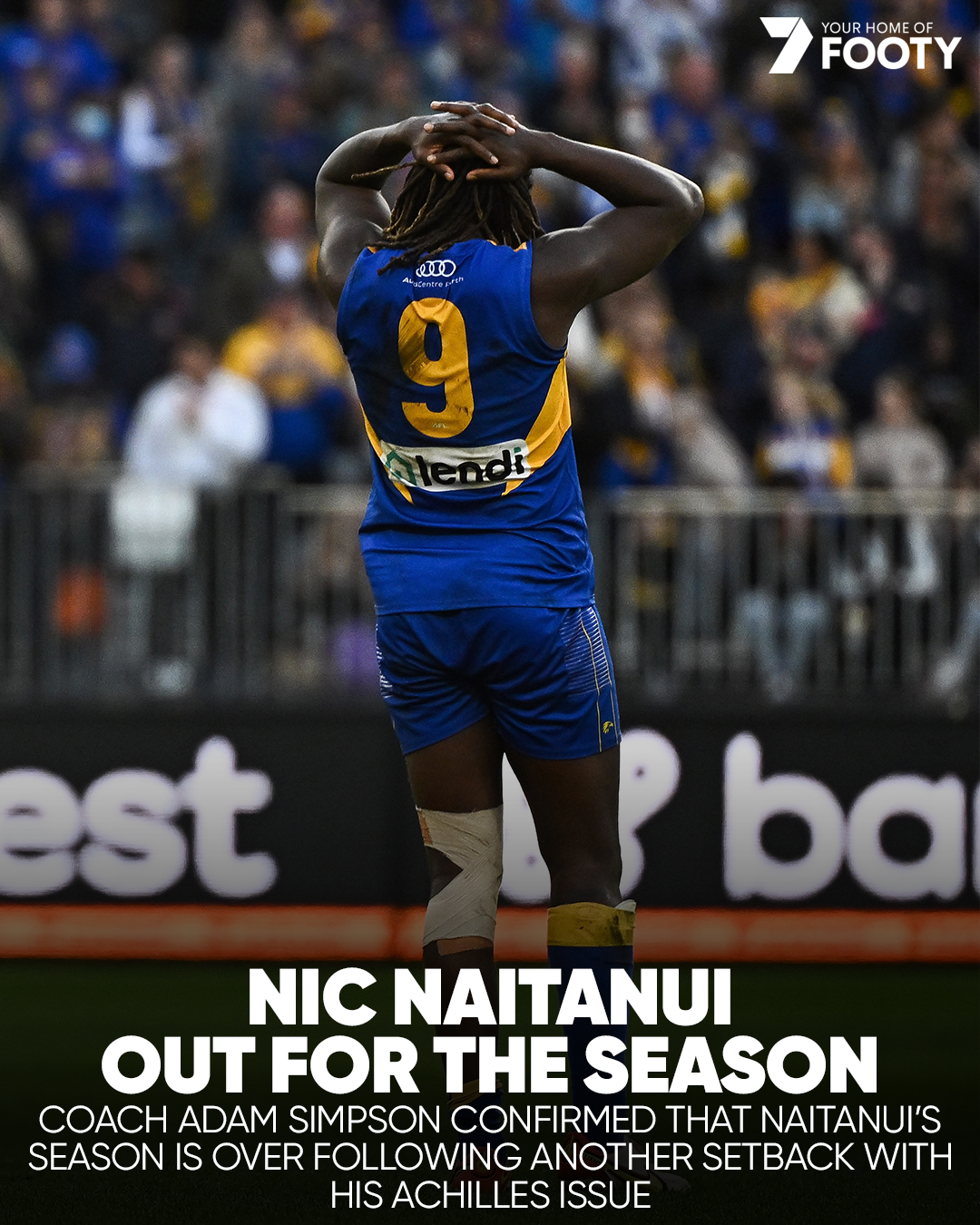 7AFL - Following earlier reports of another injury setback, Coach Adam ...