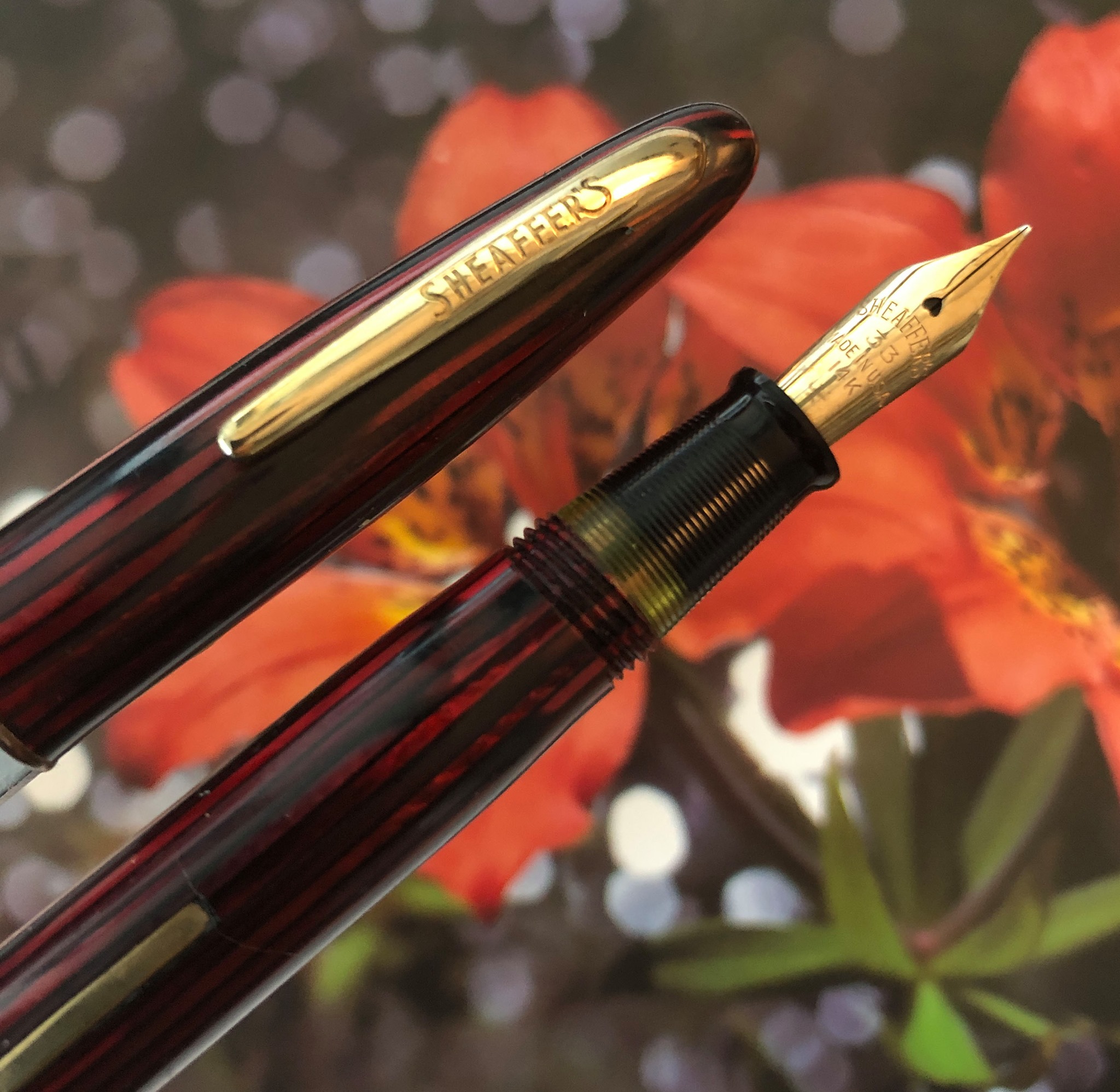 Sheaffer Balance 350 Craftsman, 14k Sheaffer #33 nib, celluloid 
