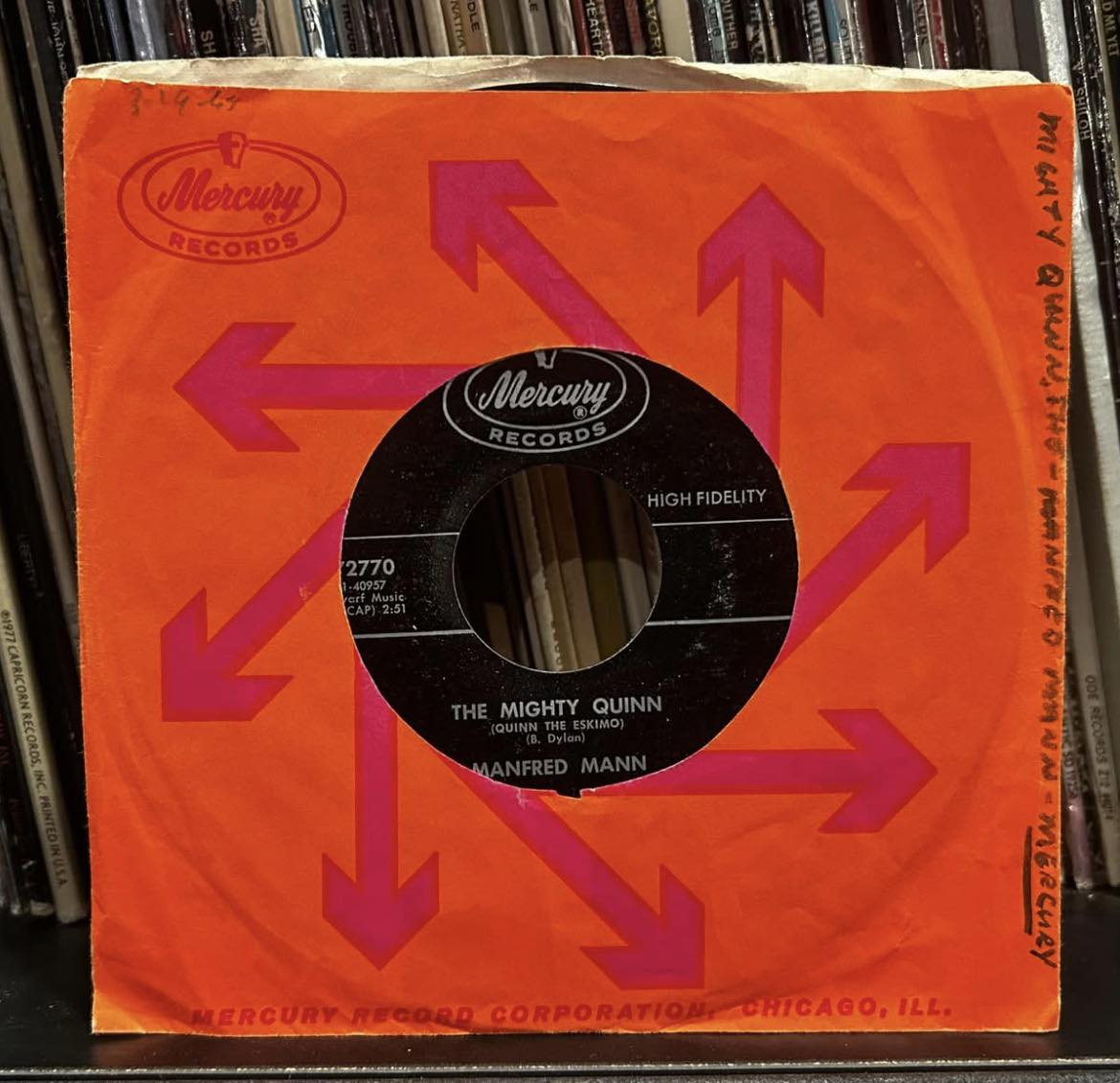 Manfred Man's version of Bob Dylan's 'The Mighty Quinn' released
