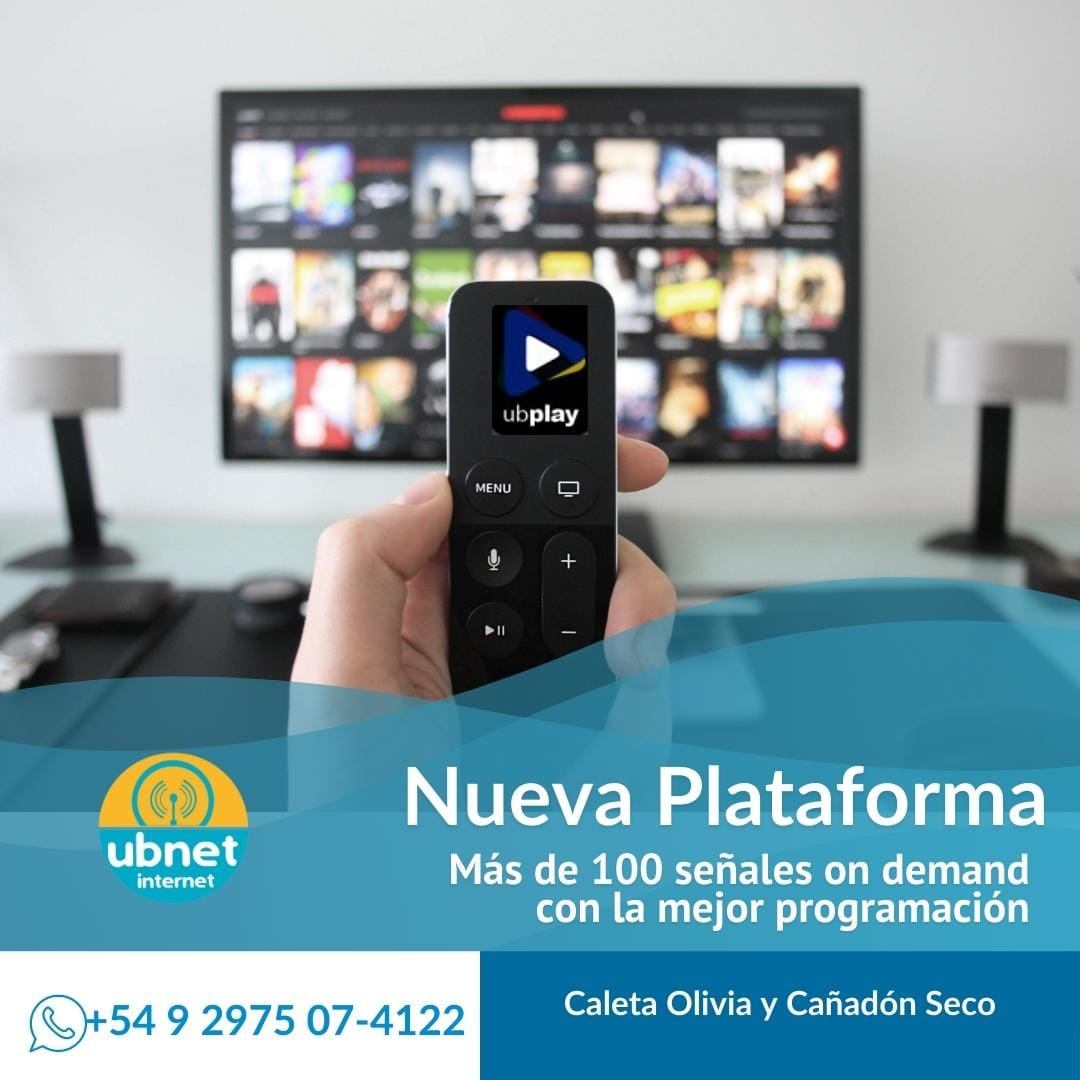 UBNET - 💡YA podés tener tu pack de INTERNET + Ubplay y...