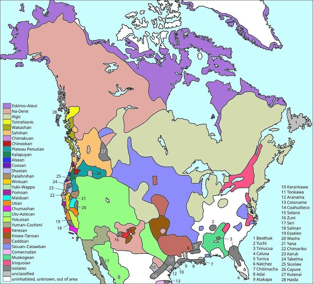 The Language Families of the Americas... - Eurasian Bookshelf | Facebook