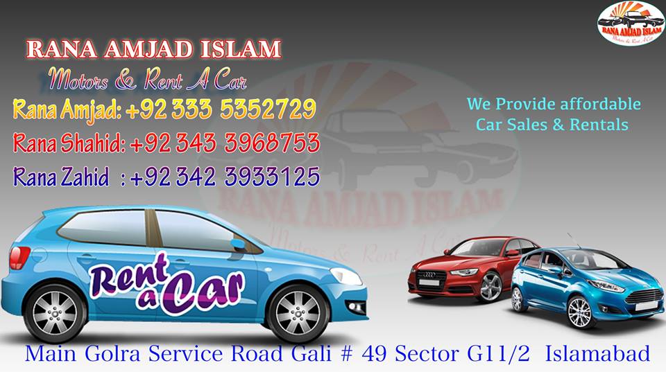 Rana Amjad Islam Motors and Rent a car | Islamabad