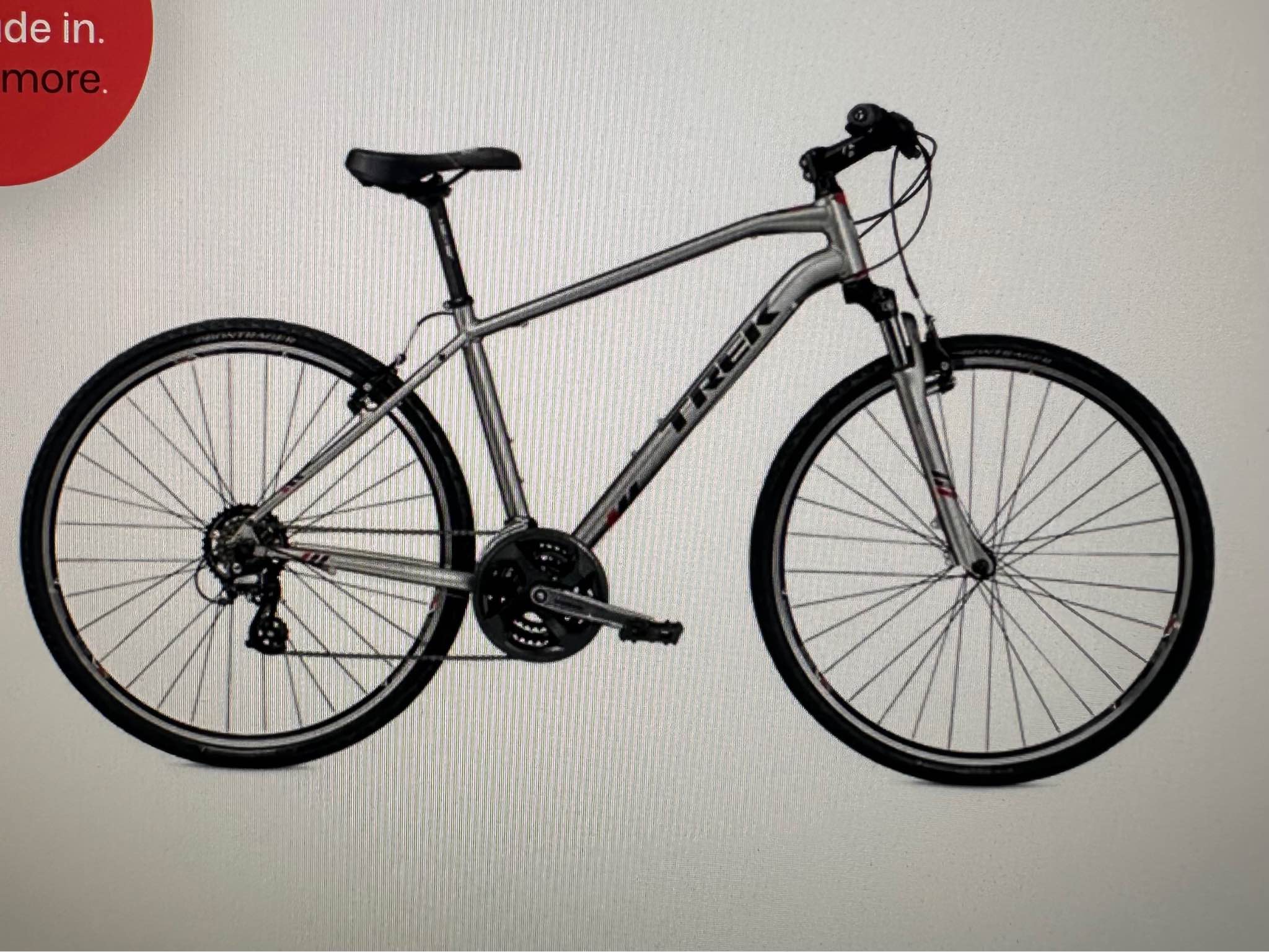Alpha Gold Aluminum -Trek, Dual Sport 8.2 17.5”/44.5cm. It is 