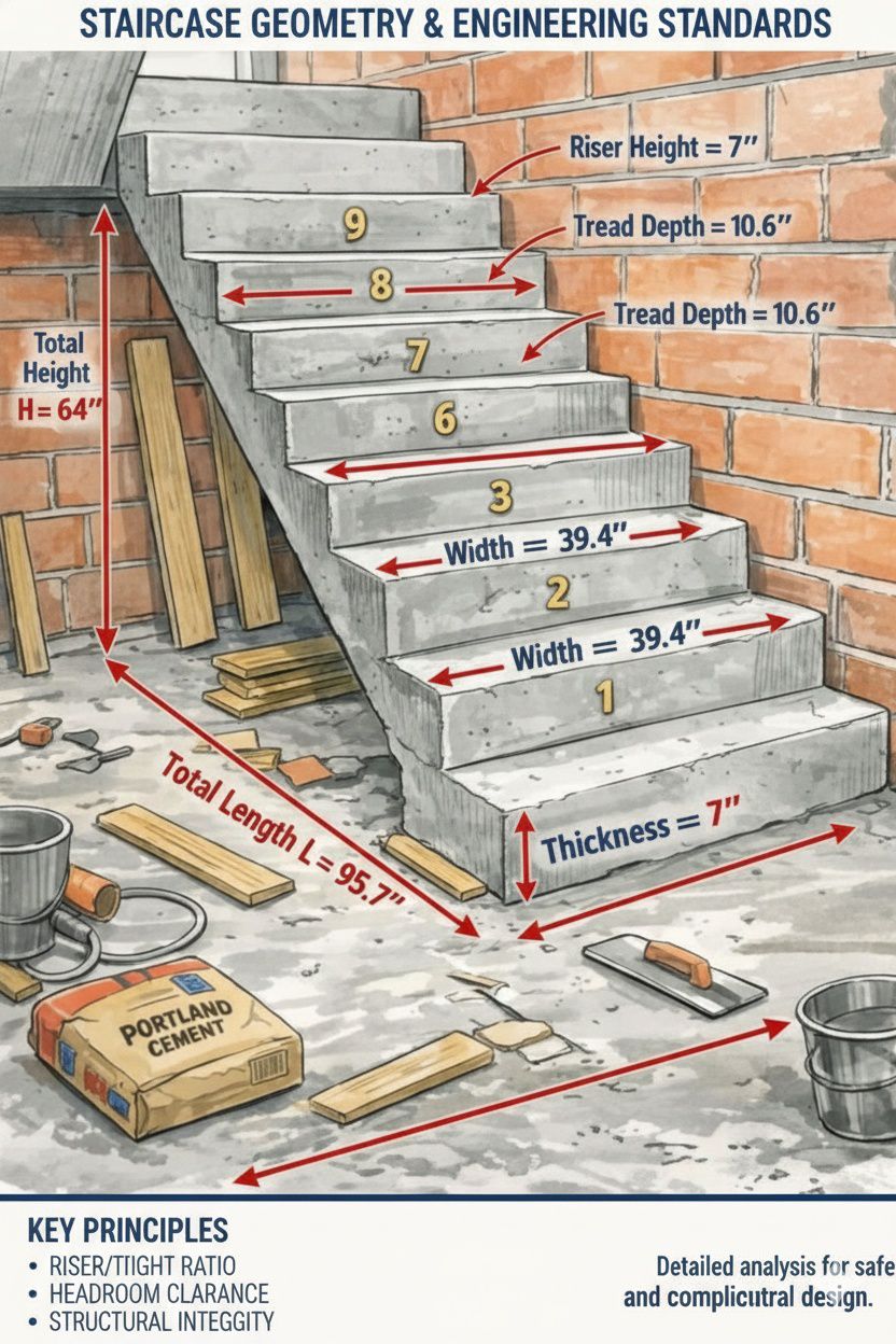“Staircase geometry always looks simple until people actually walk on ...