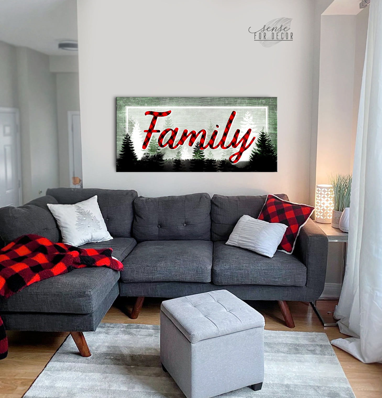 Sense For Decor - ♥️ Family Plaid Sign 50% OFF & FREE...