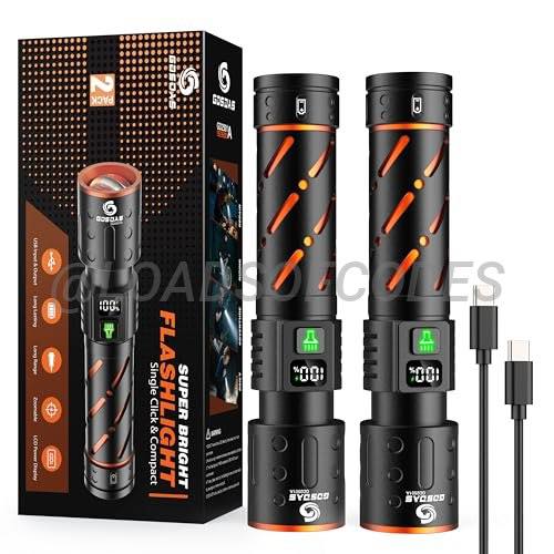 black friday deal on rechargeable flashlights Banral High Lumens controlled brightness modes as well as a strobe function Black Friday Flashlight Deals at