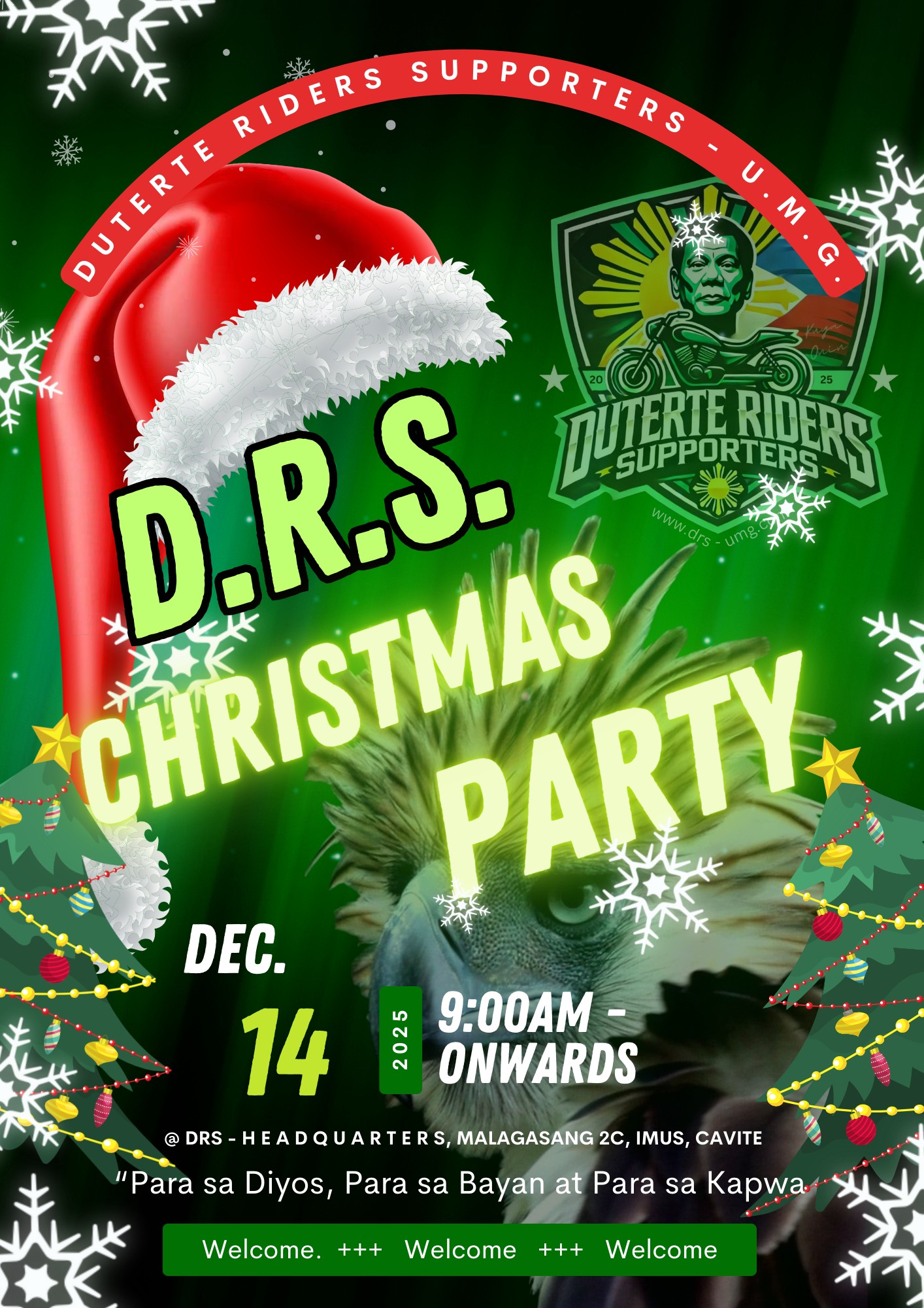 DUTERTE RIDERS SUPPORTERS | **🎄 DRS CHRISTMAS PARTY INVITATION 🎄 ...