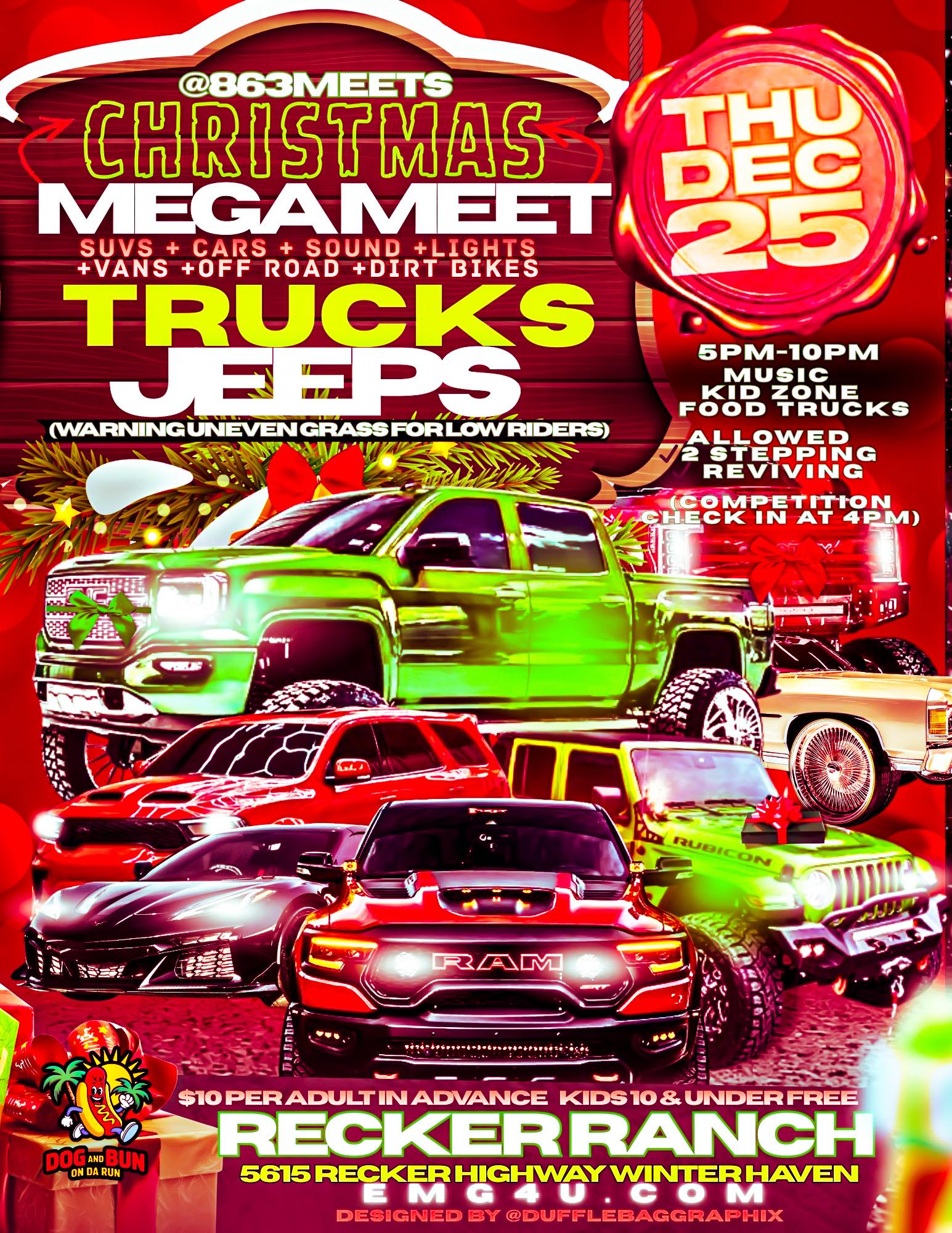 Christmas car meet at Recker Ranch | Winter Haven, FL