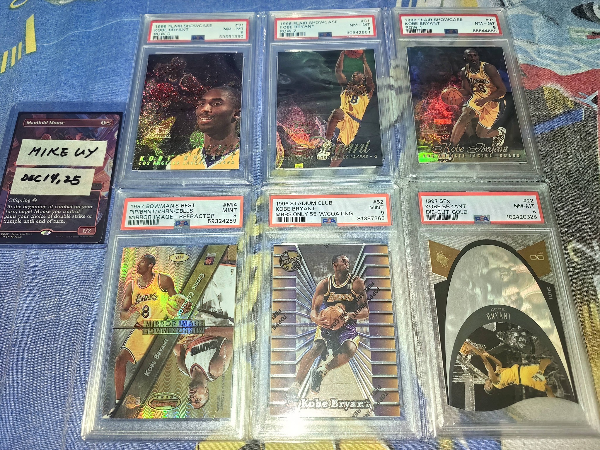 1996-97 Flair Showcase Kobe Bryant Rookie Card PSA 9 for sale