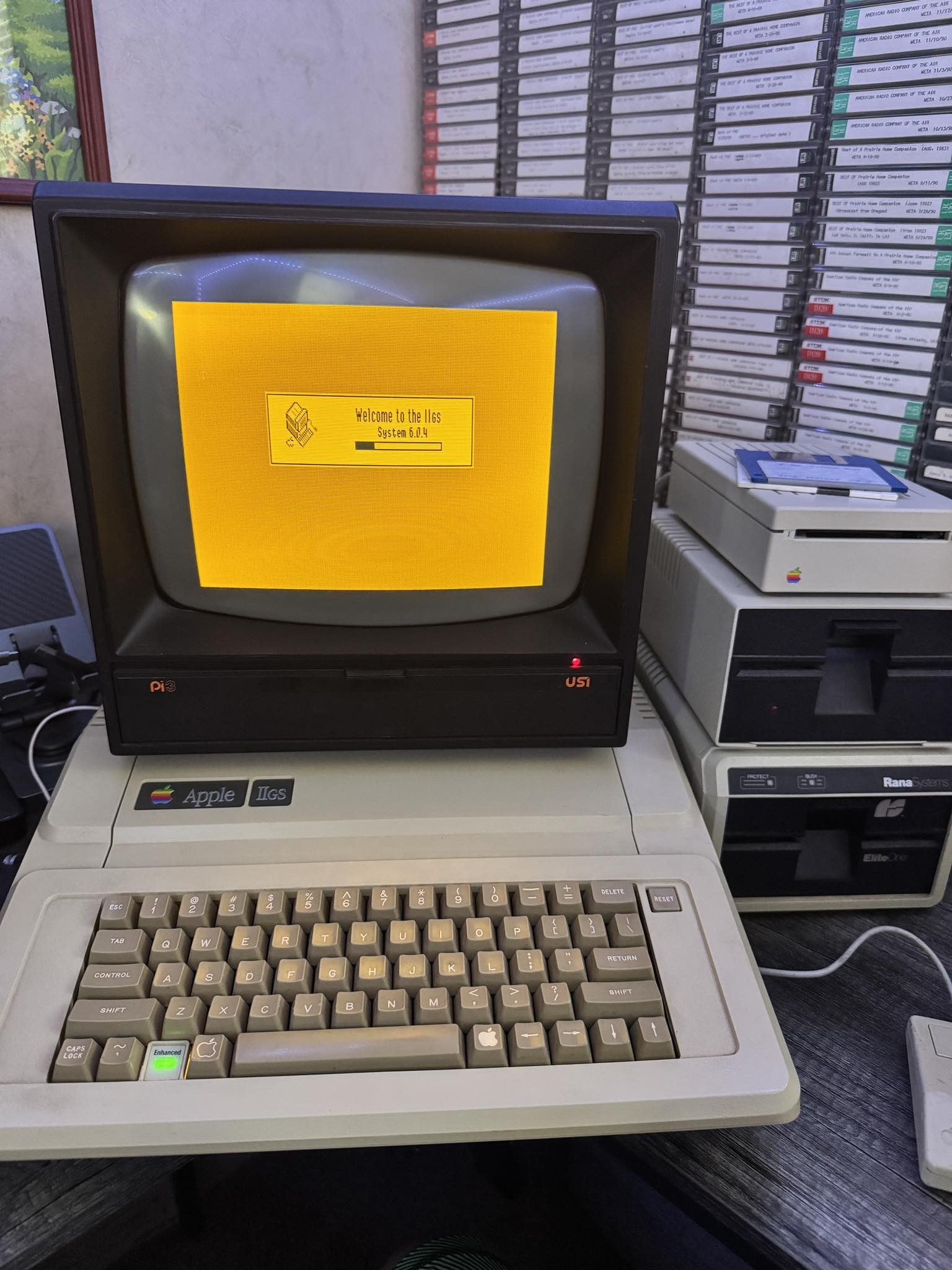 Commodore Amiga 1000 with Parceiro II and extra RAM