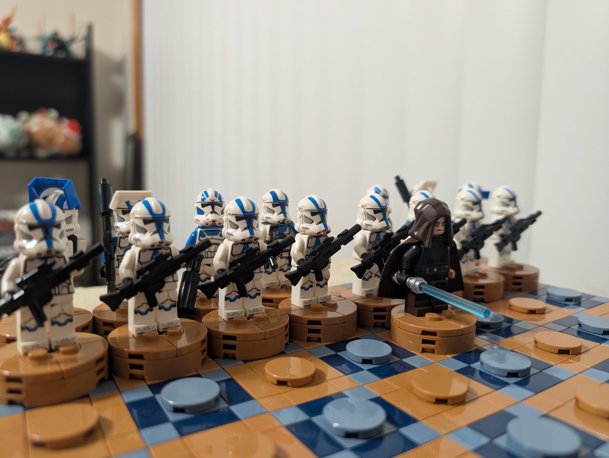 Jedi Temple Knightfall chess set. | Facebook