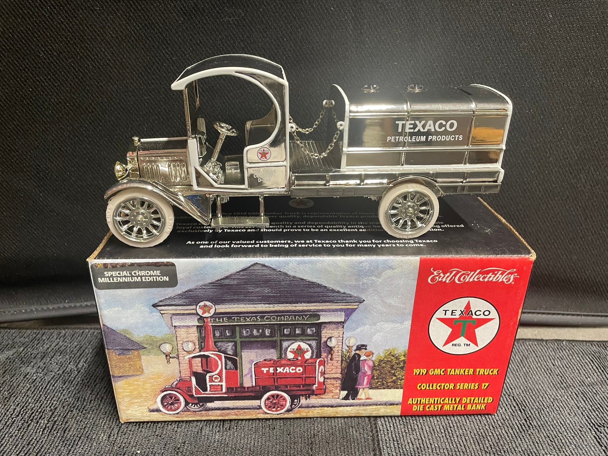1919 Texaco Tanker Truck. Chrome Edition. Really Nice piece. It is  display picture 1