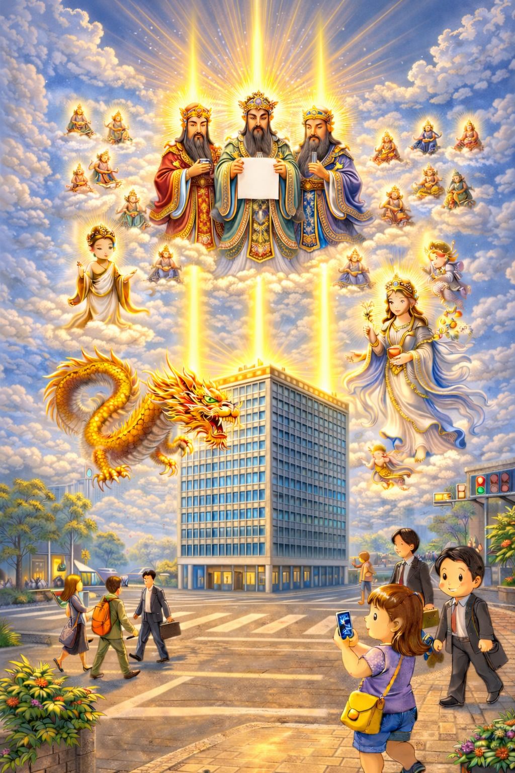 一貫道白陽天使的使命 | 佛堂在辦道的時候，請壇之後仙佛菩薩，天龍護法都在佛堂上方護法壇，點傳師在跪讀申請的時候，皇母的金線降 ...