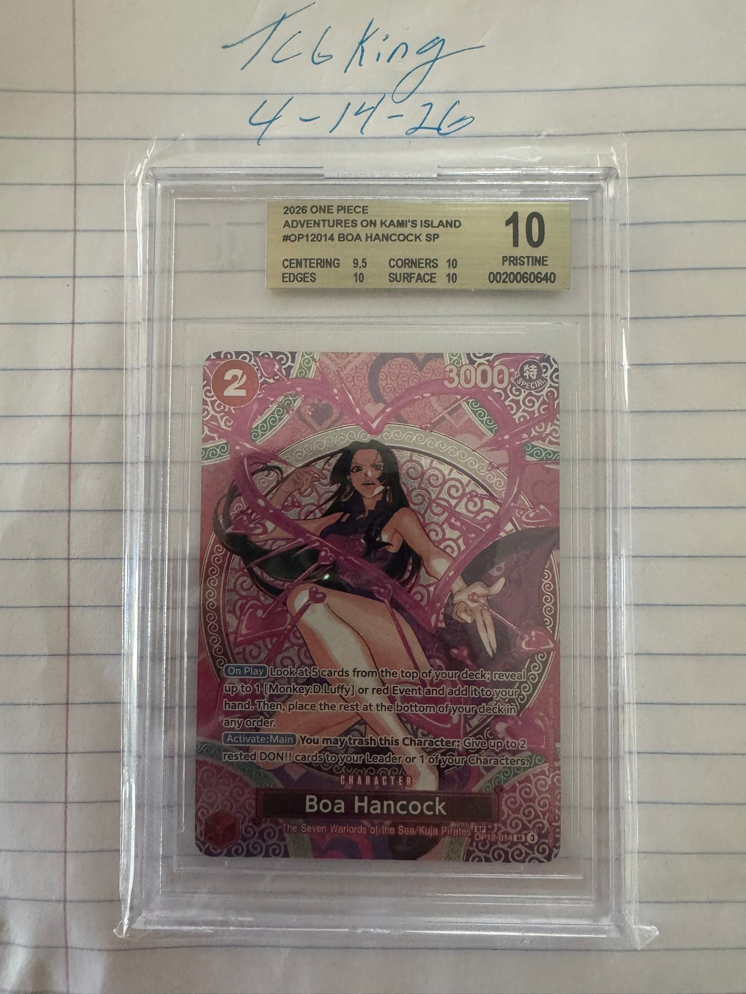 One piece card game boa hancock for sale