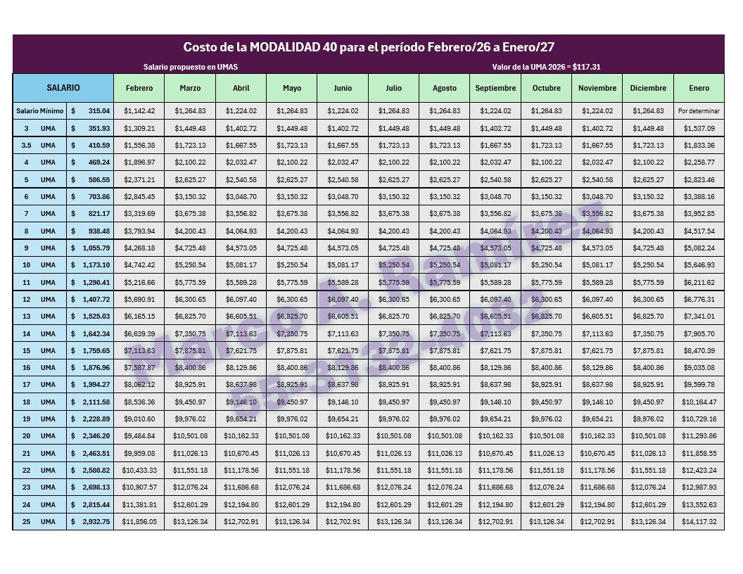 PENSIONES, MODALIDAD 40, INFONAVIT, AFORE, IMSS | Facebook