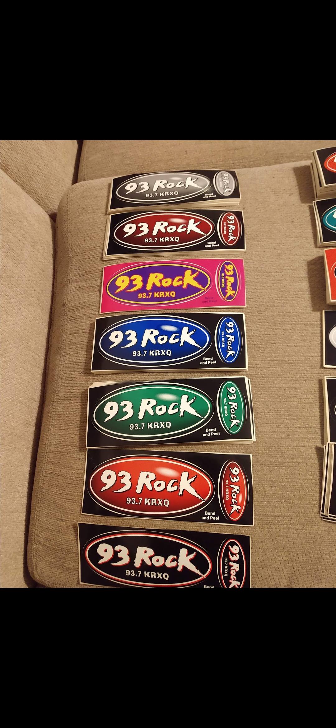 Where to find 98 Rock or 93 Rock stickers?