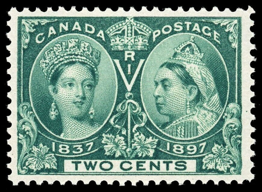 Canada's 1897 Queen Victoria diamond jubilee stamp set