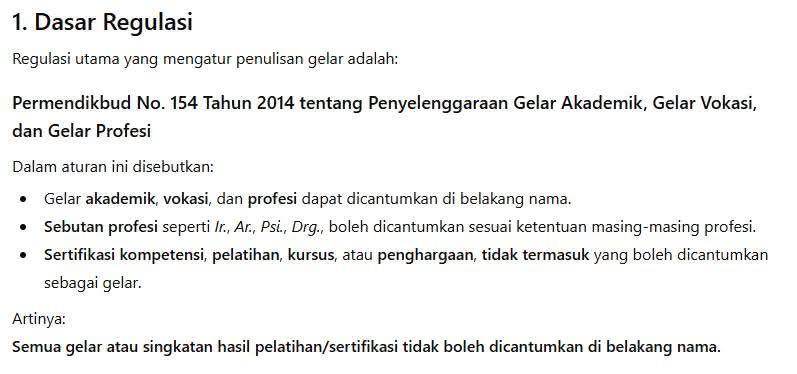 Gelar Non-Akademik... - Ihsan Hafiz Abdullah | Facebook