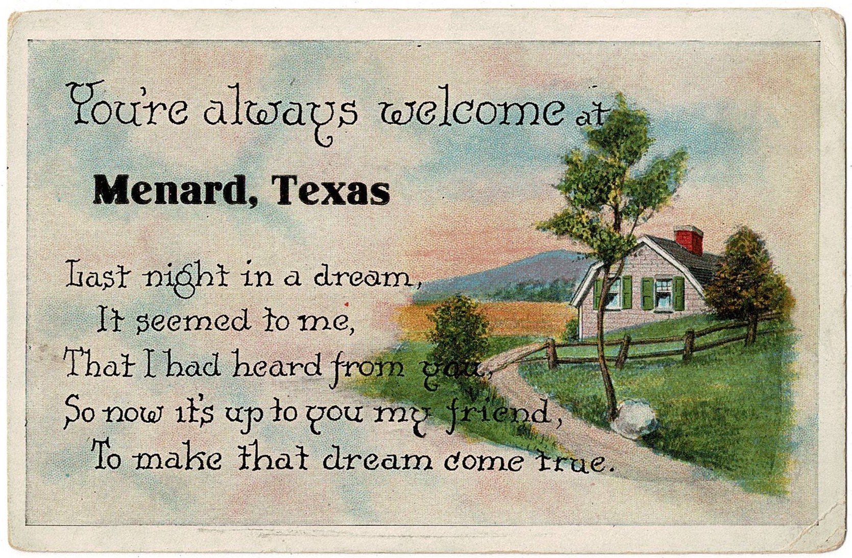 Menard County, Texas - History and Genealogy | 1920s Menard, Texas ...