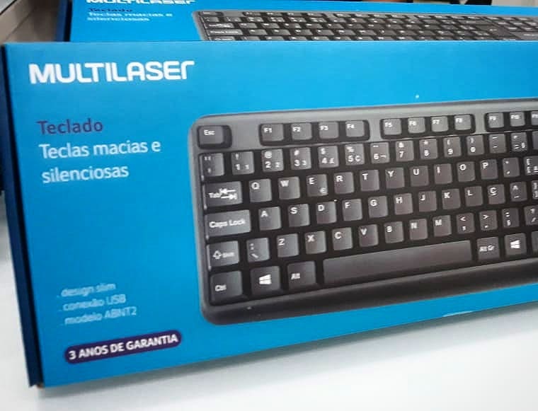 PlayCenter Acessórios Eletrônicos e Papelaria - Teclado Multilaser ...
