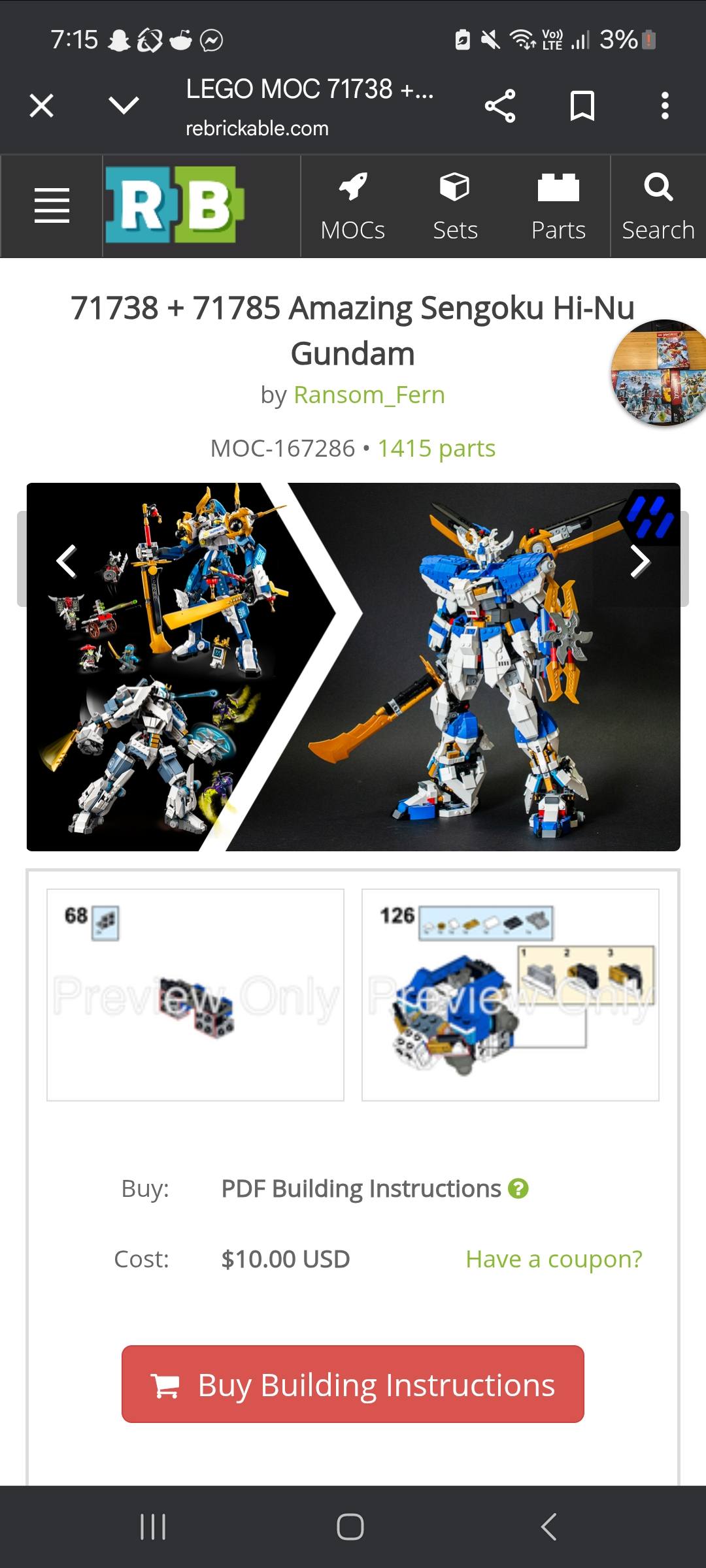 レオ様*:☽*.゜ Has anyone made these two mechs before?