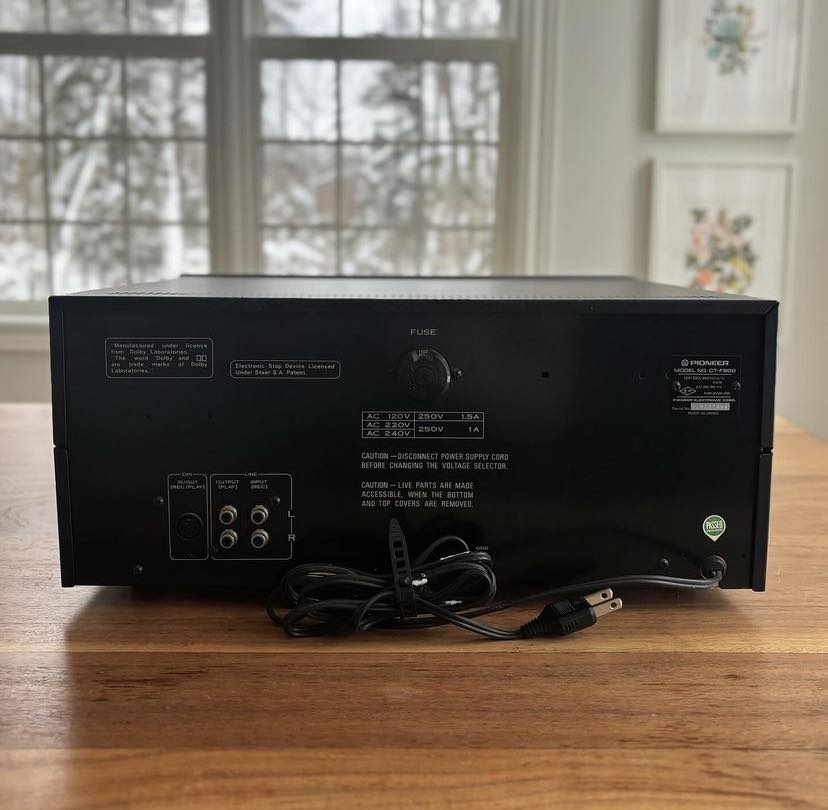 Pioneer CT-Y8W stereo double cassette deck