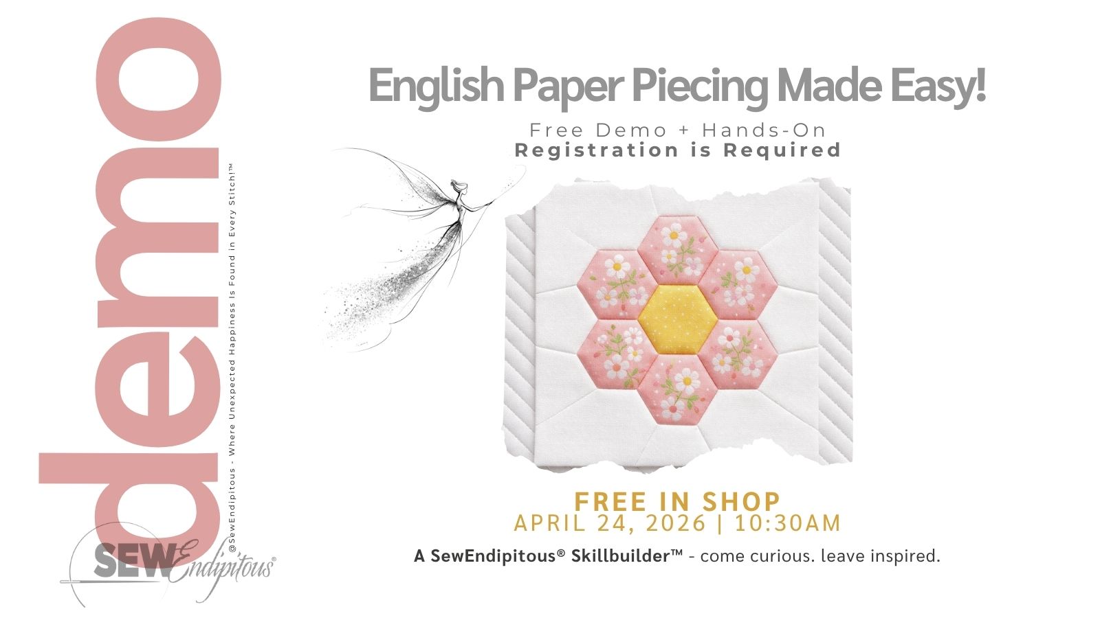 Demo/Class | English Paper Piecing Made Easy! | Free Demo + Hands-On