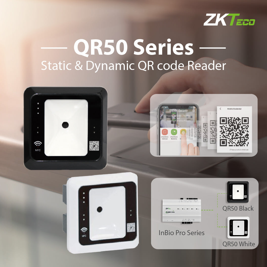 ZKTeco - ZKTeco New QR code Reader (QR50) is a new generation of ...