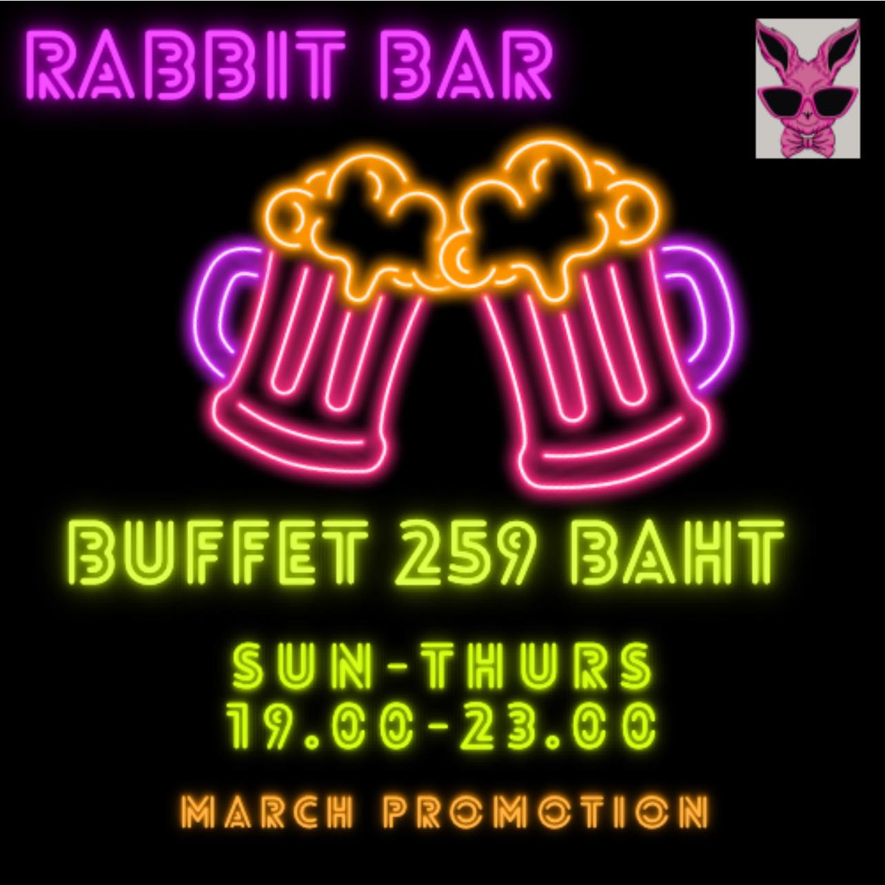 ฟินๆ โปร Buffet กับ บรรยากาศดีๆ... - Rabbit Bar นครปฐม | Facebook