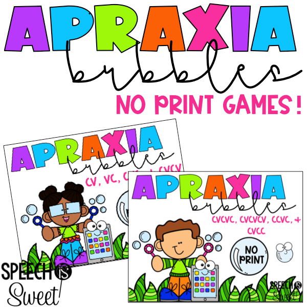 Speech is Sweet - The Digital Apraxia Bubble Game is now...