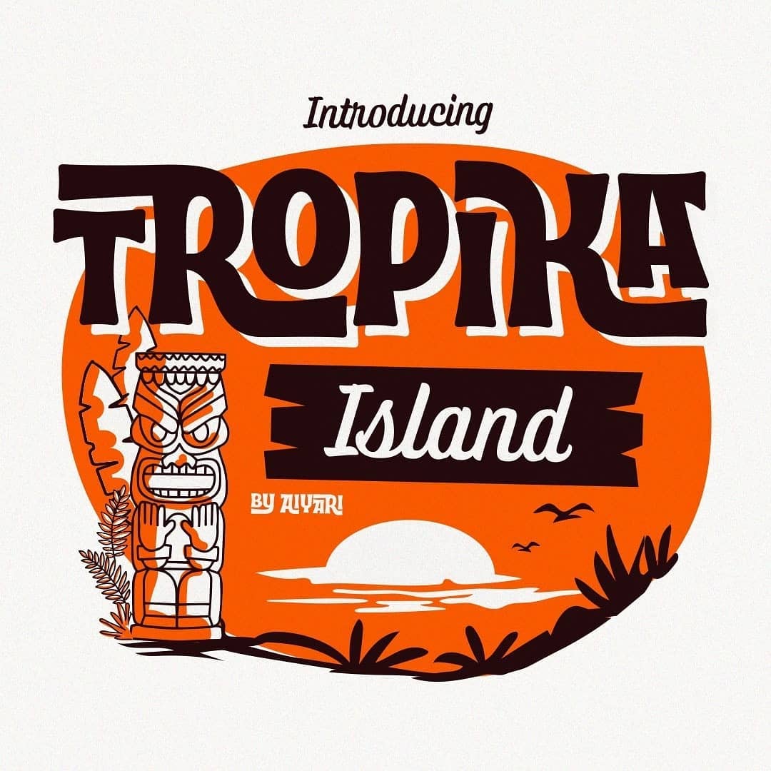 Aiyari - 🏖️🌞Introducing a new Tropical Display Font Family... | Facebook