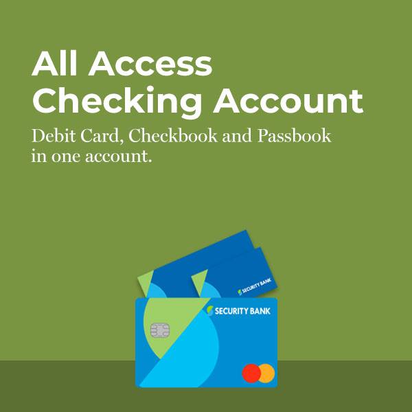 Security Bank - Our All Access Checking Account is perfect... | Facebook