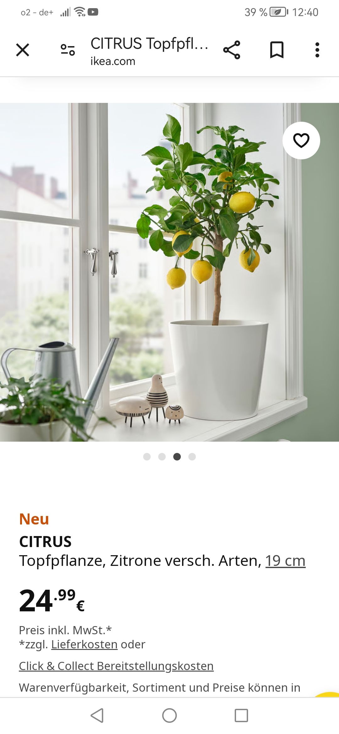 Kann jemand was über die Qualität der Zitronenbäume vom Ikea sagen ? Sind die zu empfehlen?