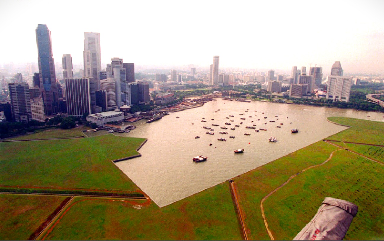 Marina Bay in 1996 before development