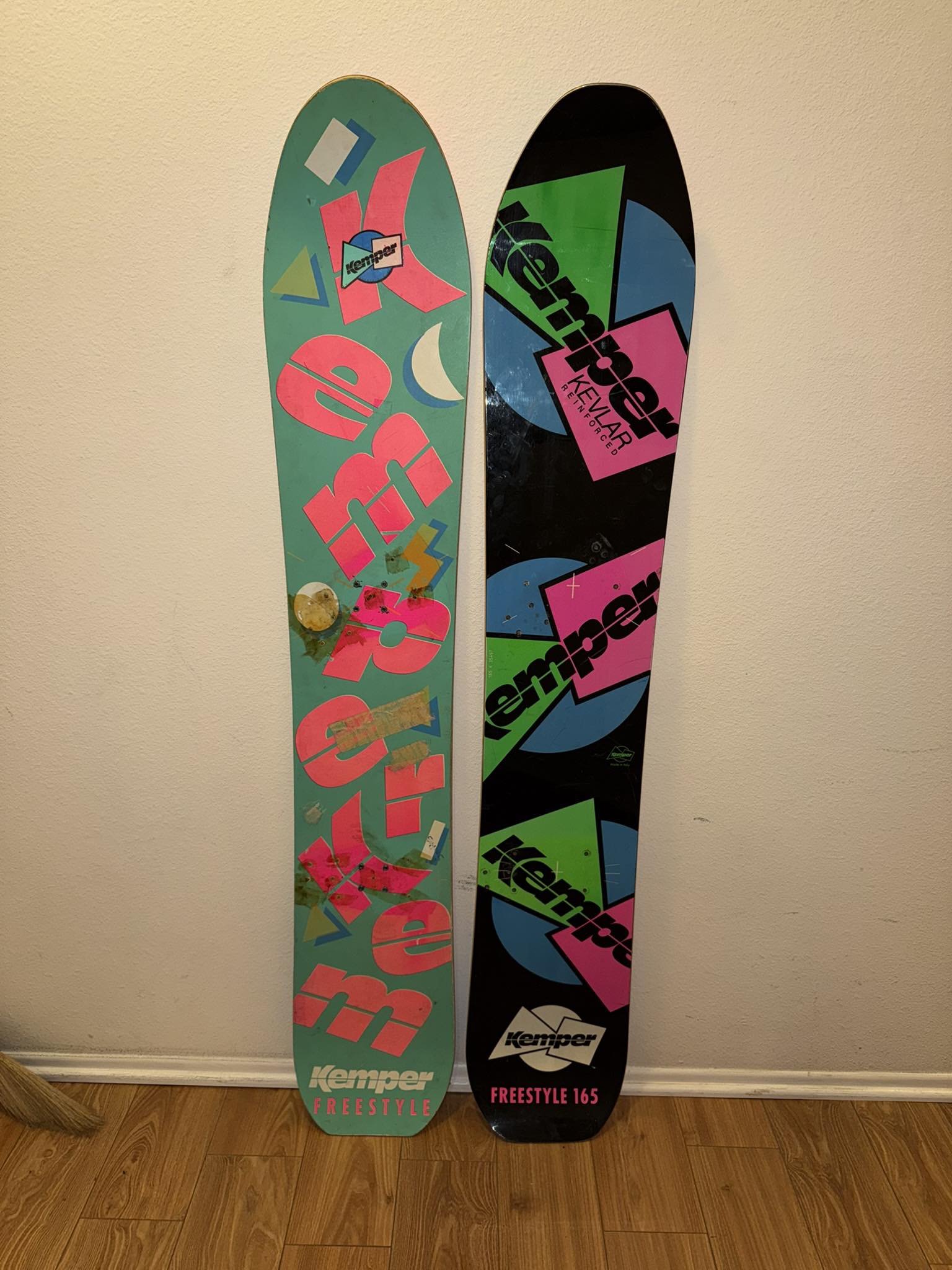 Vintage snowboard collection found