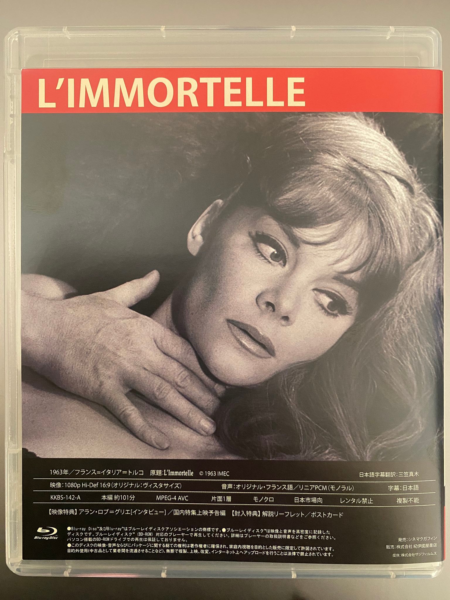 去年マリエンバートで」(1961)と「不滅の女」(1963) by アラン・ロブ 