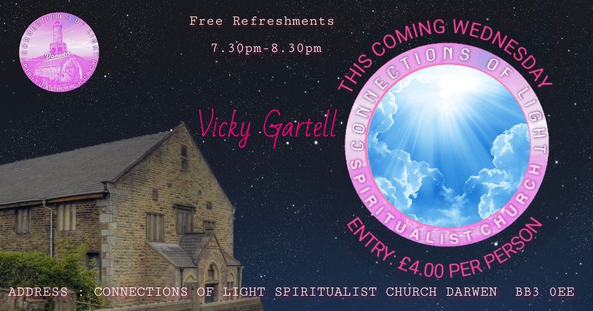 Col - Wednesday 29th October 2025 at 7:30pm We have guest medium Vicky ...