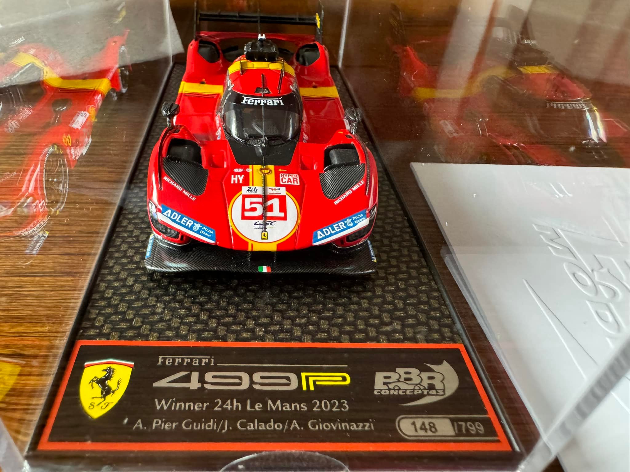 BBR 1/43 Ferrari 499P 2023, 2024, 2025 Le Mans three-time champion