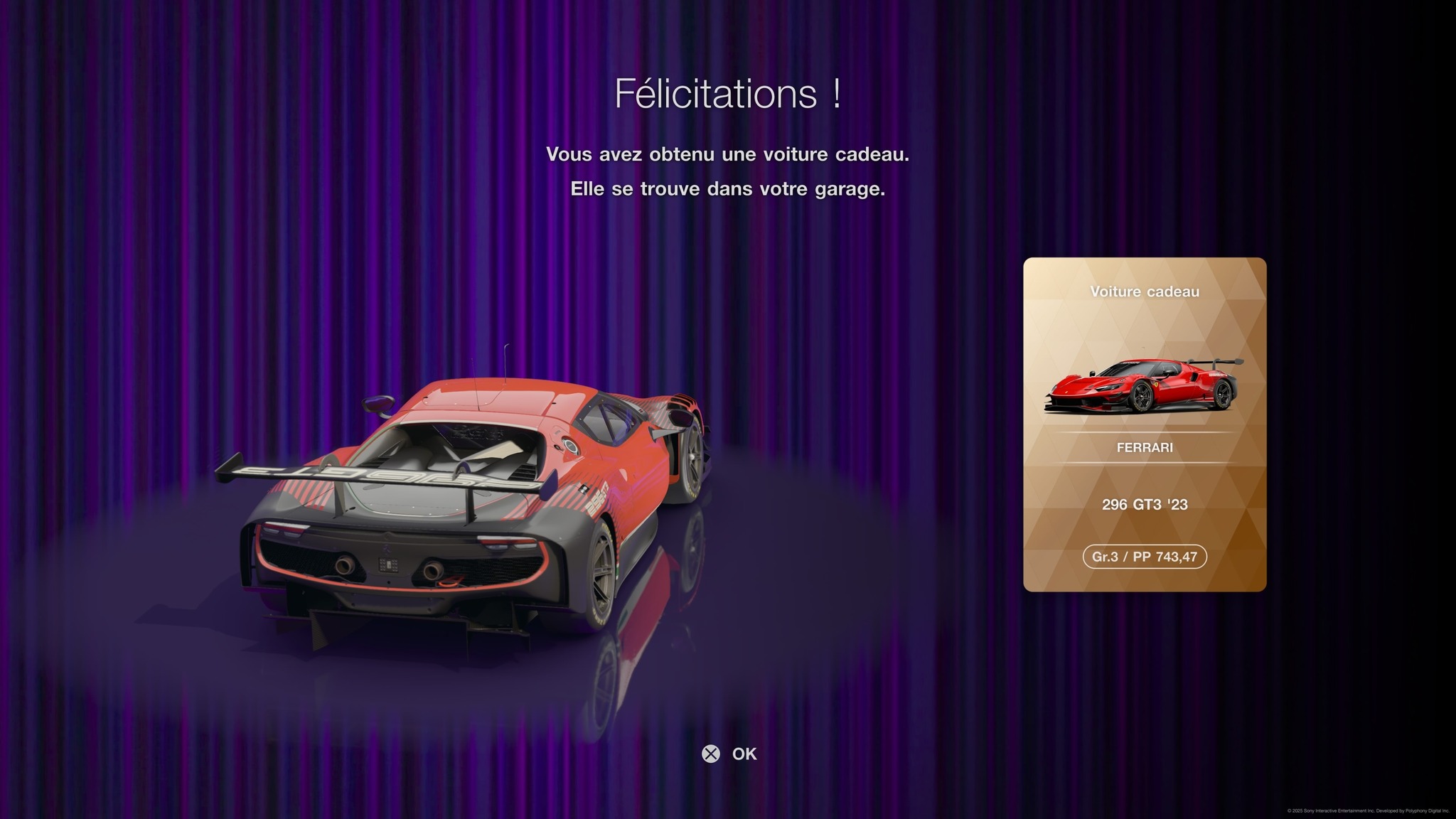 Got a Ferrari invite from a 6 star ticket in Gran Turismo 7