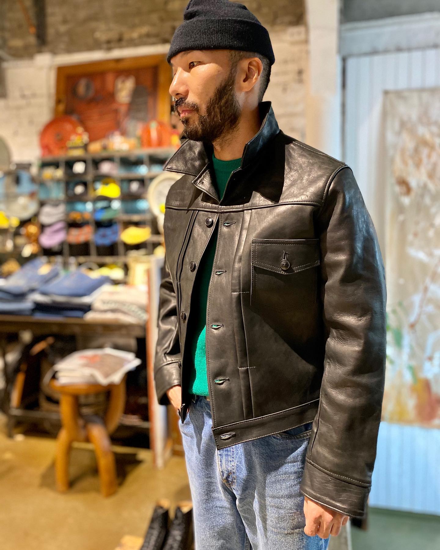 WAREHOUSE A-1 Type Leather Jacket 40 【公式通販】