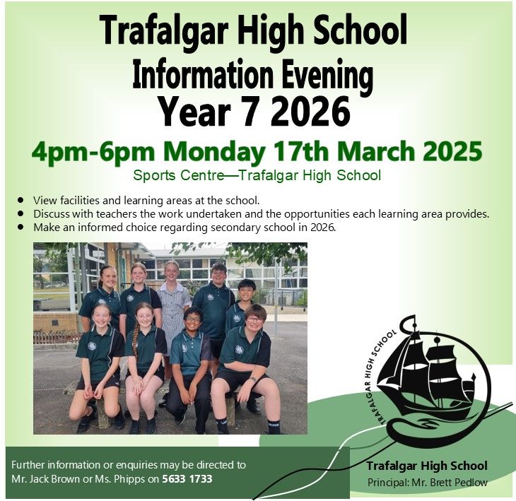 2026 Year 7 Students- information evening