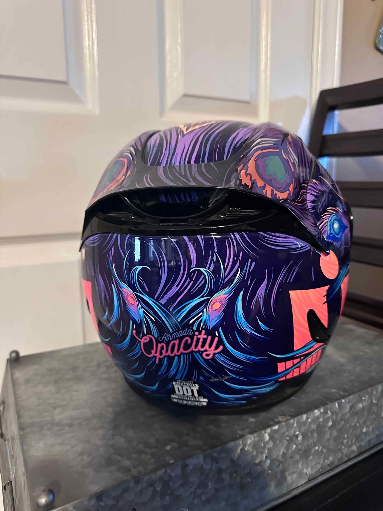 Motorcycle Helmet- Icon Womens Airmada Opacity Purple Full Face