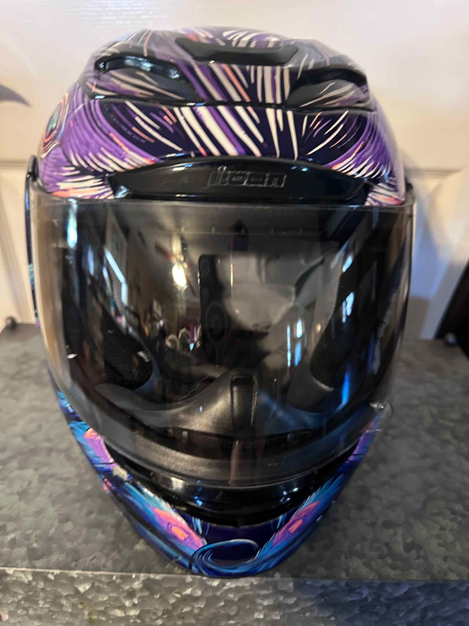 Motorcycle Helmet- Icon Womens Airmada Opacity Purple Full Face