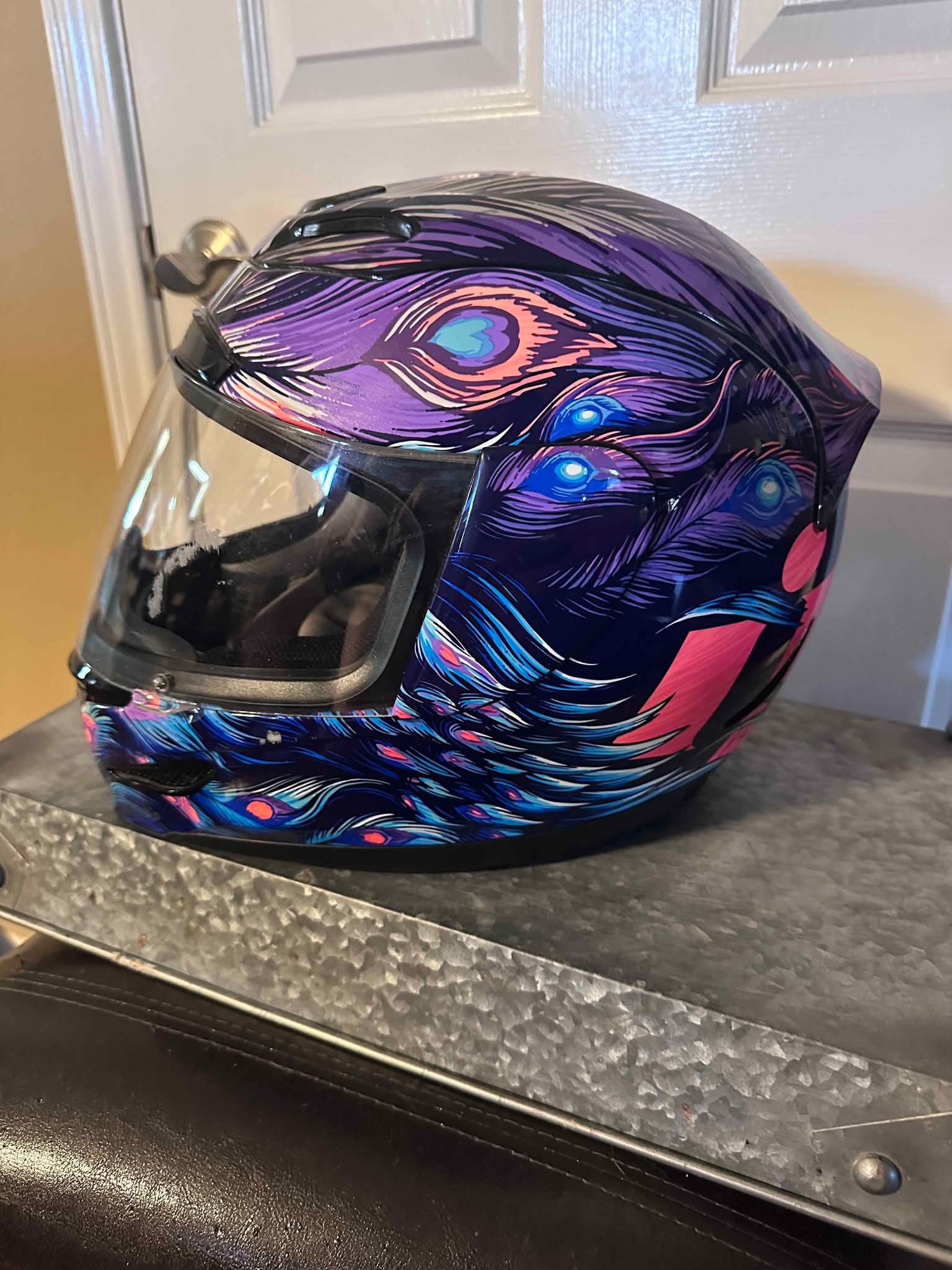 Motorcycle Helmet- Icon Womens Airmada Opacity Purple Full Face