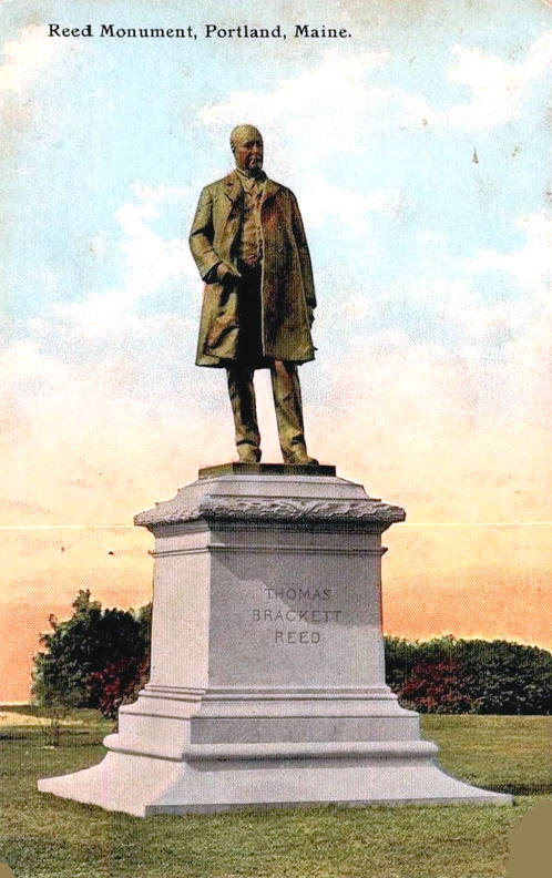 Old Pictures of Forgotten Maine | The Reed Monument c.1912 Western Prom ...
